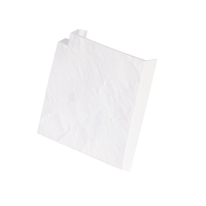 Угловая накладка для бордюра в белом цвете купить в Анапе