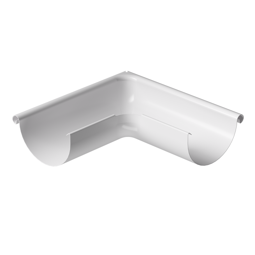 Внешний угол желоба 90˚, Docke Stal Premium, цвет Пломбир купить в Анапе