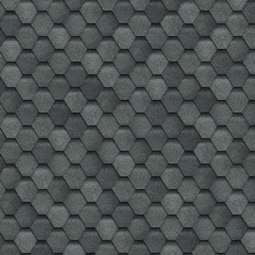 Гибкая черепица Shinglas, Финляндия, Соната, Цвет: Серый. купить в Анапе