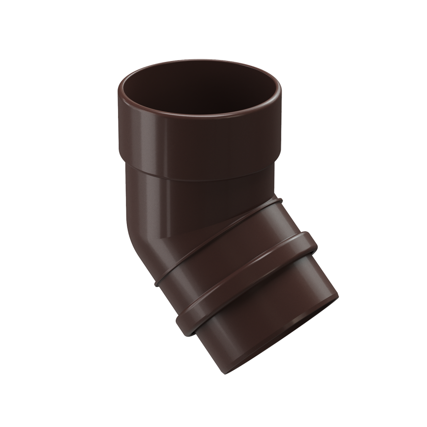 Колено водосточное 45˚ Docke Lux, Шоколад купить в Анапе
