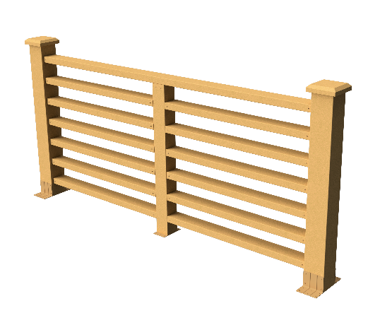 Декоративное ограждение из ДПК GRINDERDECO Марсело песчаник купить в Анапе