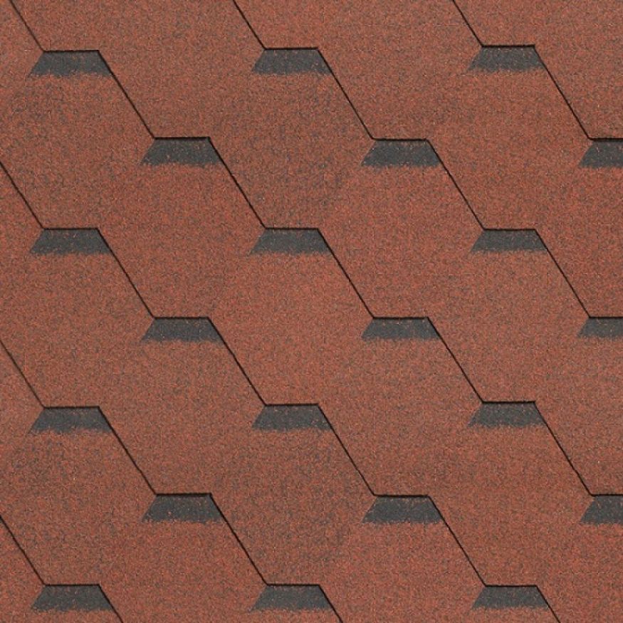 Гибкая черепица Shinglas, Ультра, Самба, Рубин. купить в Анапе