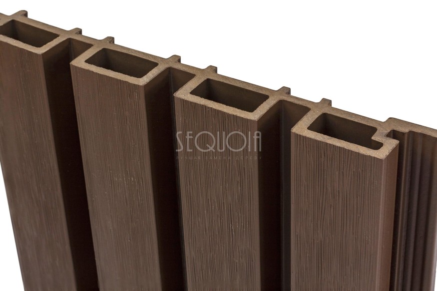 Доска фасадная SEQUOIA co-extrusion Коричневая купить в Анапе