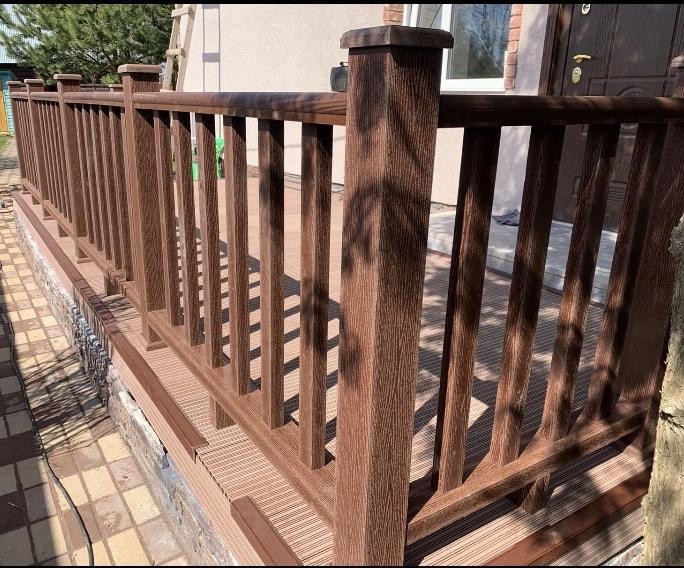 Перила FAYNAG ДПК WOOD цвета слоновой кости купить в Анапе