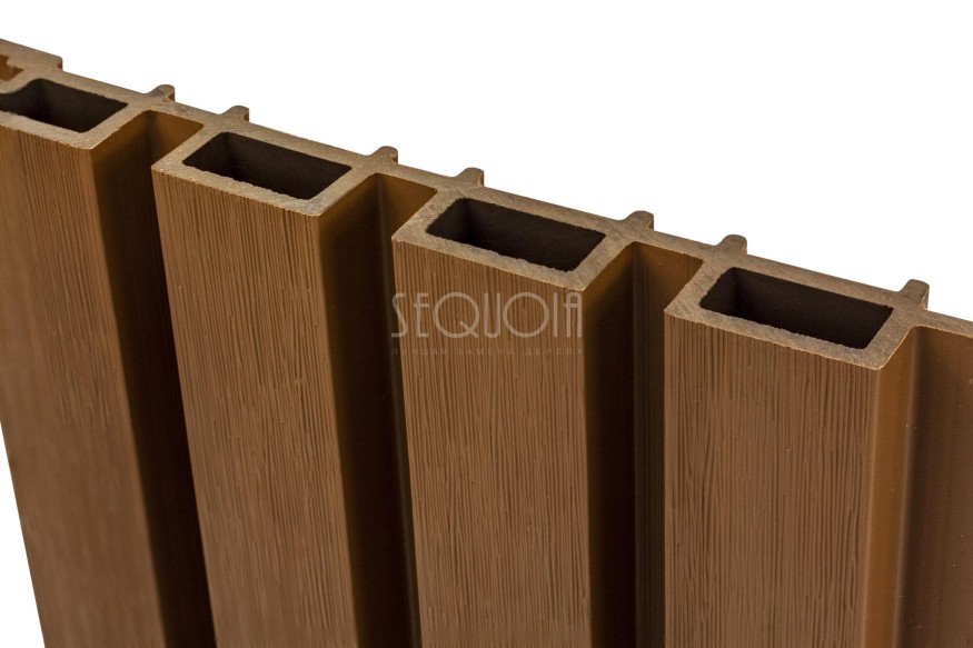 Доска фасадная SEQUOIA co-extrusion Светло-коричневая купить в Анапе