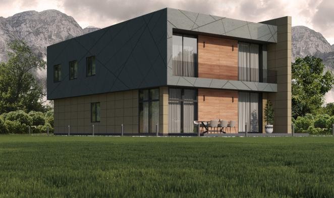 Фиброцементные панели Roofas COLOR Line Зеленый купить в Анапе