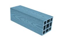 Гладкий столб ДПК АЙ-ТЕХПЛАСТ в синем цвете