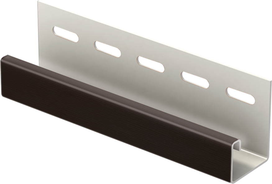 J-планка Ю-пласт Софит PRO, Темно-коричневый купить в Анапе