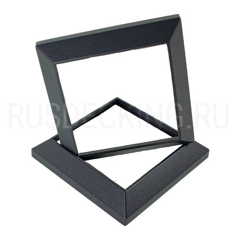 Рамка столба ограждения RusDecking Unodeck Графит купить в Анапе