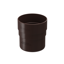 Соединительная муфта для водостока Docke Standard, цвет тёмно-коричневый.