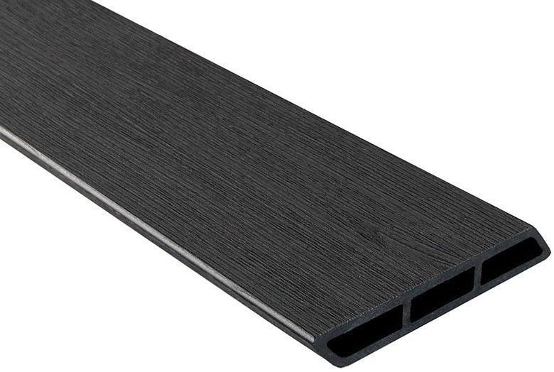 Доска Ромбус 3D ДПК Outdoor STORM BLACK черного цвета купить в Анапе