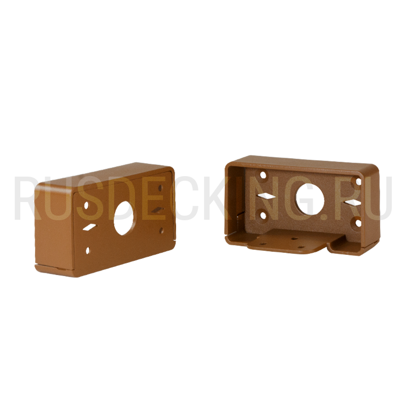 Комплект крепления перил прямое RusDecking Unodeck Орех купить в Анапе