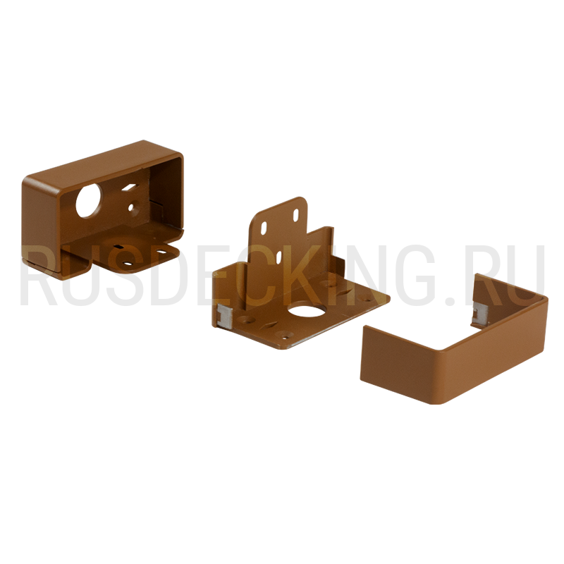 Комплект крепления перил прямое RusDecking Unodeck Орех купить в Анапе