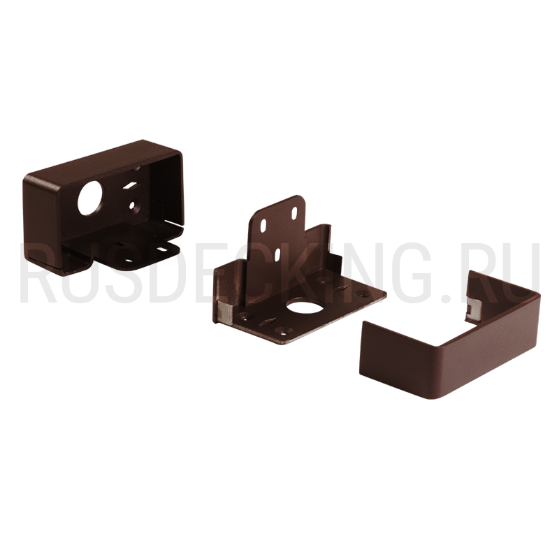 Комплект крепления перил прямое RusDecking Unodeck Венге купить в Анапе