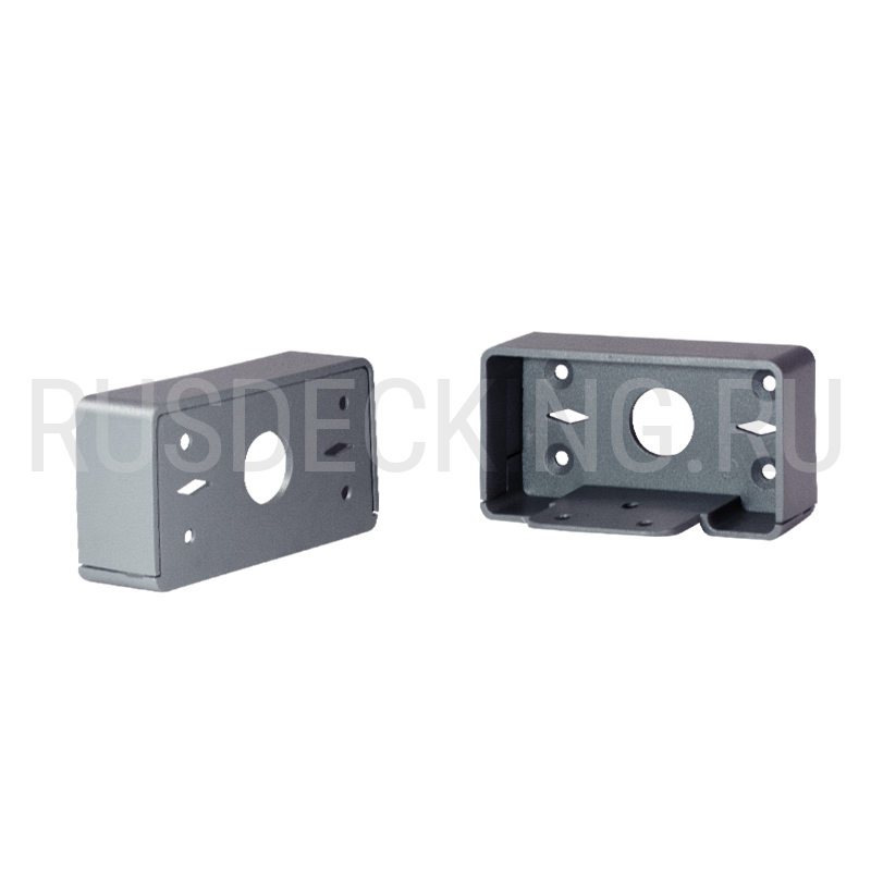 Комплект крепления перил прямое RusDecking Unodeck Серый купить в Анапе