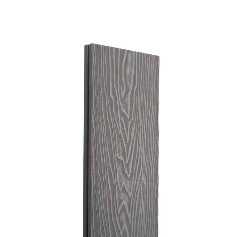 Террасная доска Экодекинг Топ полнотелая, Серый купить в Анапе