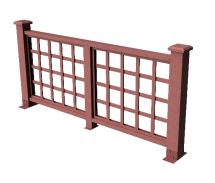 Декоративное ограждение из ДПК GRINDERDECO Дувр мербау