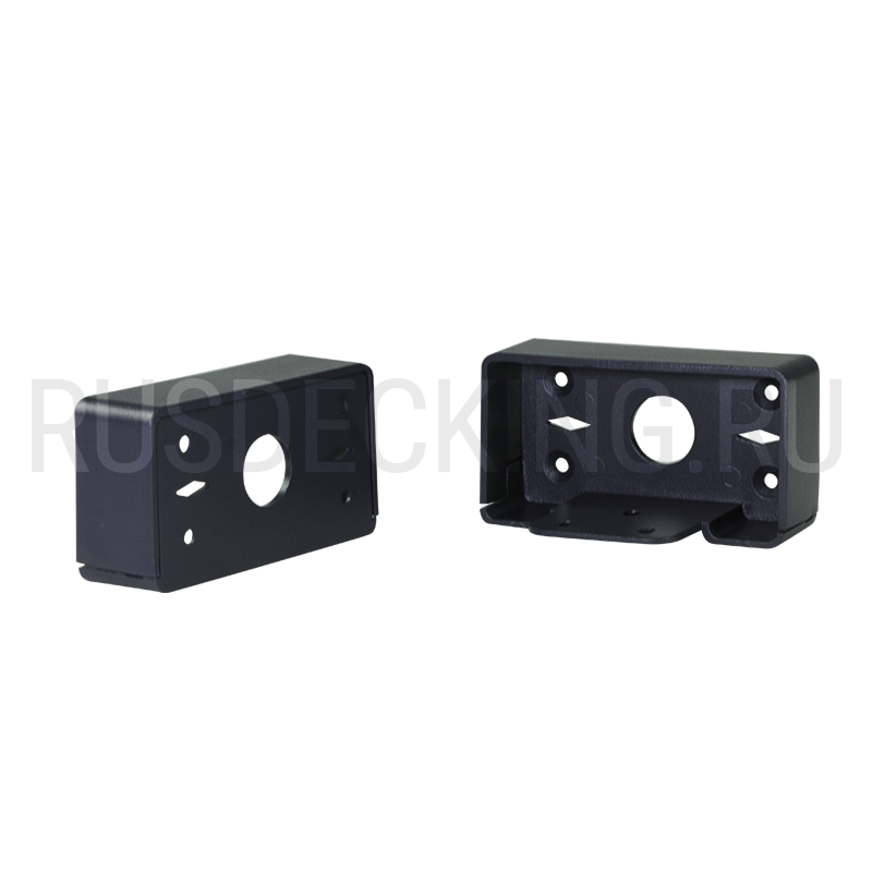 Комплект крепления перил прямое RusDecking Unodeck Графит купить в Анапе