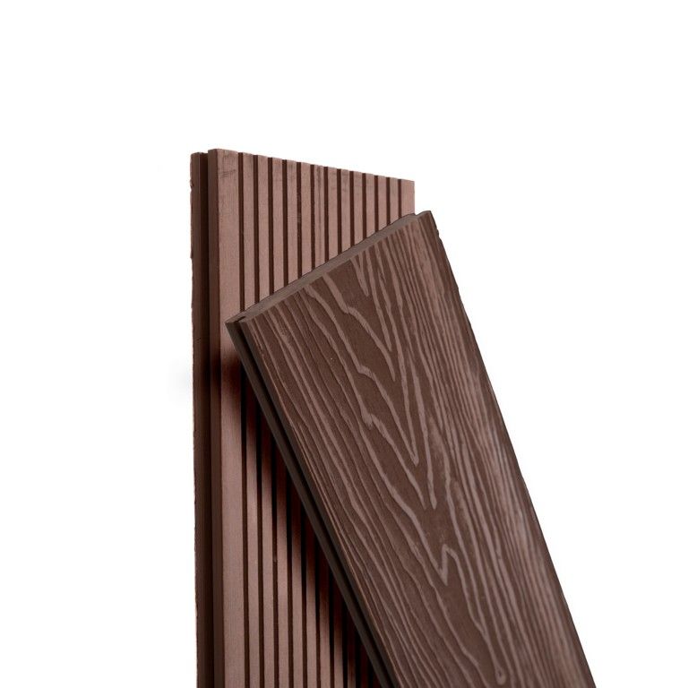 Террасная доска Экодекинг Топ полнотелая, Шоколад купить в Анапе