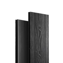 Террасная доска Экодекинг Топ полнотелая, Графит