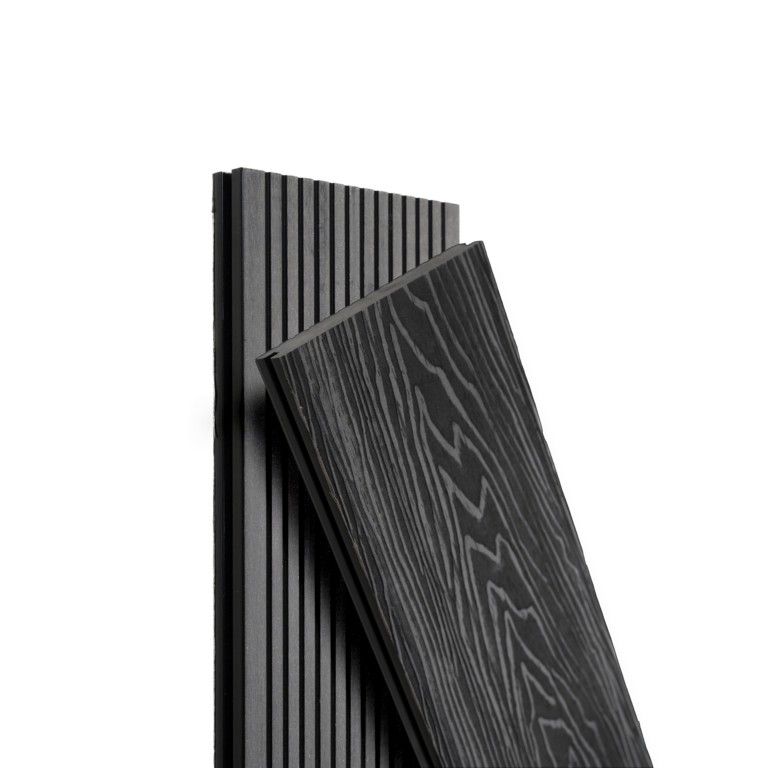 Террасная доска Экодекинг Топ полнотелая, Графит купить в Анапе