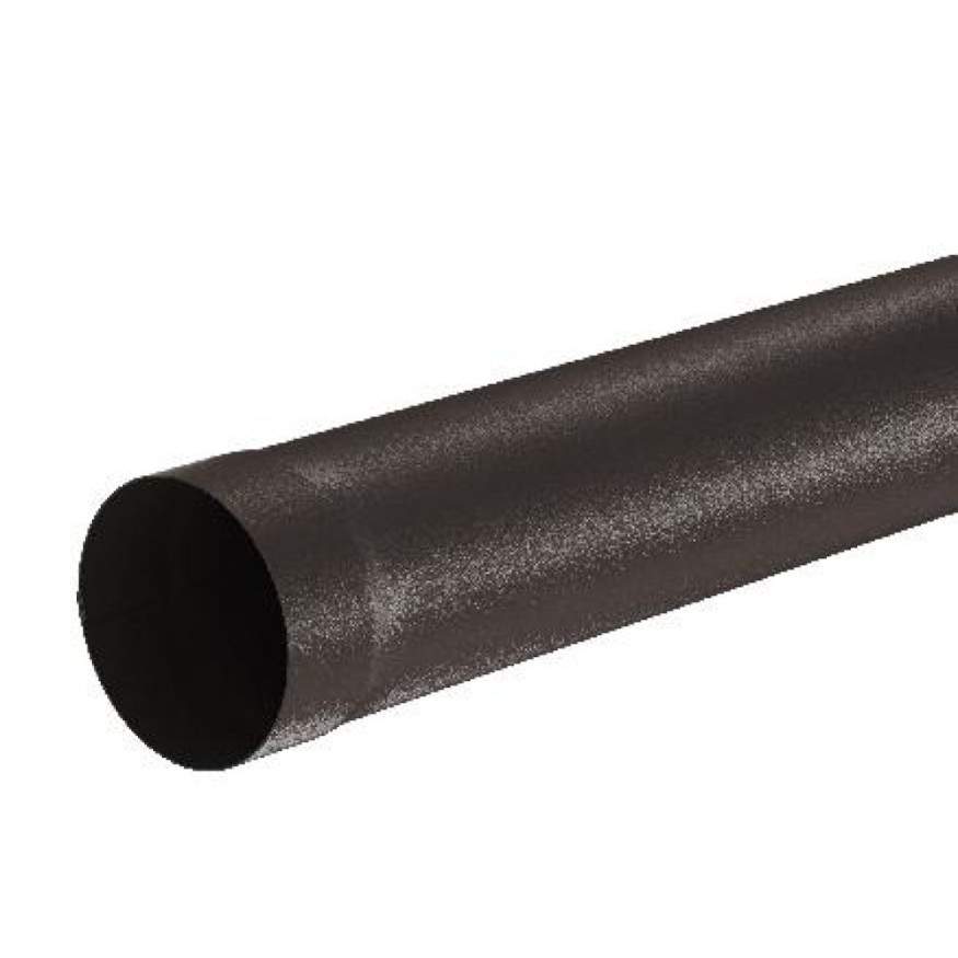 Водосточная труба Aquasystem RR 32, 1.00м, тёмно-коричневый матовый, 125/90. купить в Анапе