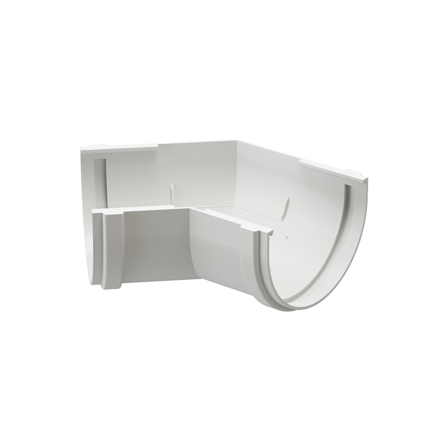 Угол желоба 135°, Docke Premium, цвет Пломбир купить в Анапе