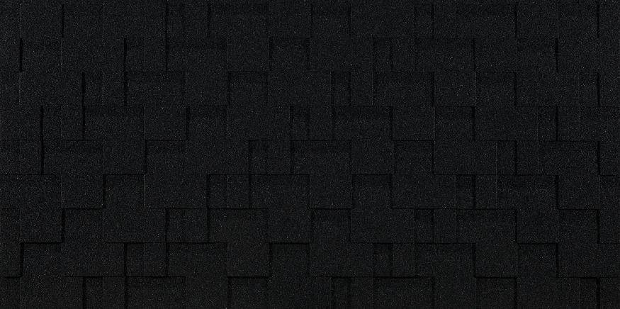 Гибкая черепица EURASIA Docke, Лабиринт, Черный цвет купить в Анапе