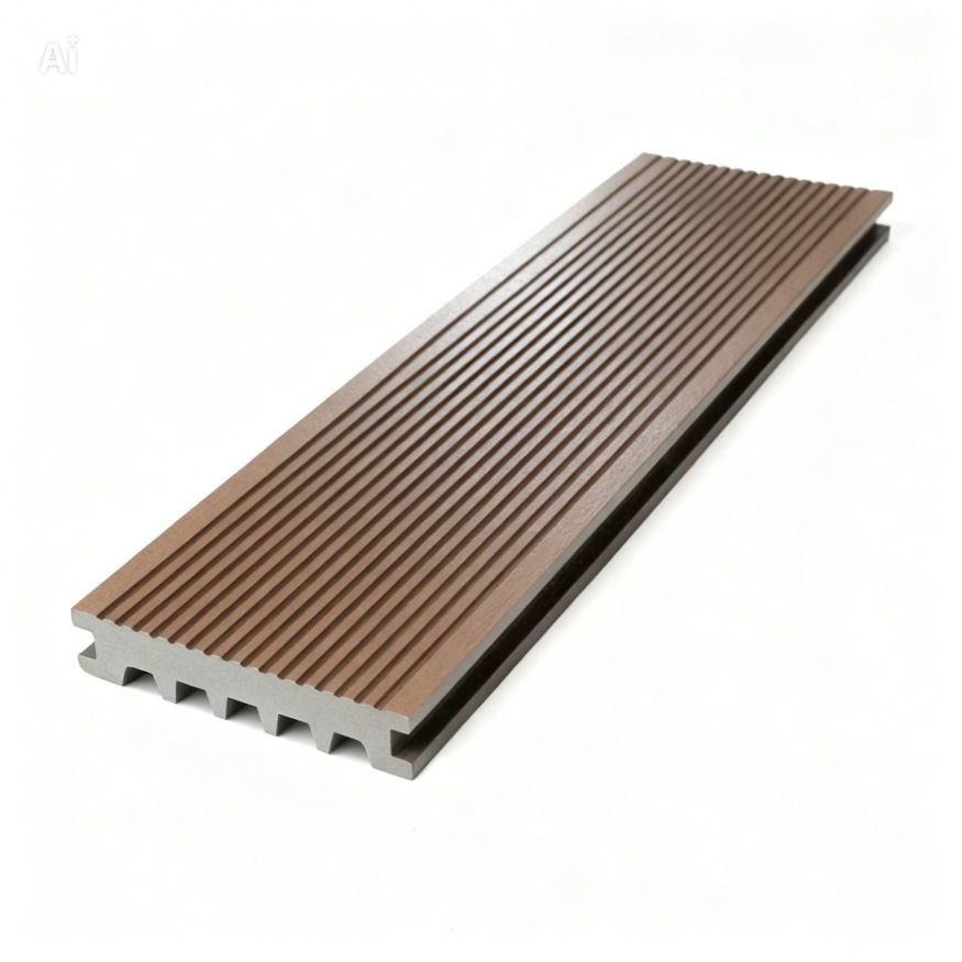 Террасная доска Экодекинг Базик полнотелая, Графит купить в Анапе