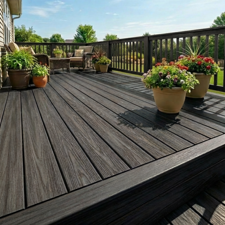 Террасная доска ДПК GardenParkett Табула, Графит купить в Анапе