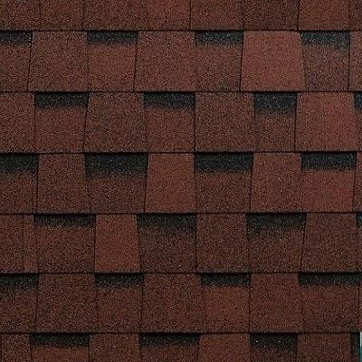 Двухслойная ламинированная черепица Shinglas, Фазенда, Красный цвет купить в Анапе