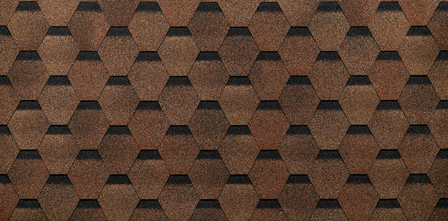 Гибкая черепица Docke EURASIA, Шестигранник, Светло-коричневый купить в Анапе