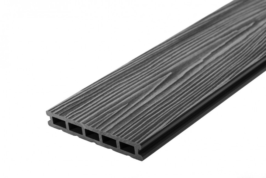 Террасная доска из ДПК RusDecking Unodeck Mogano - Цвет графит купить в Анапе