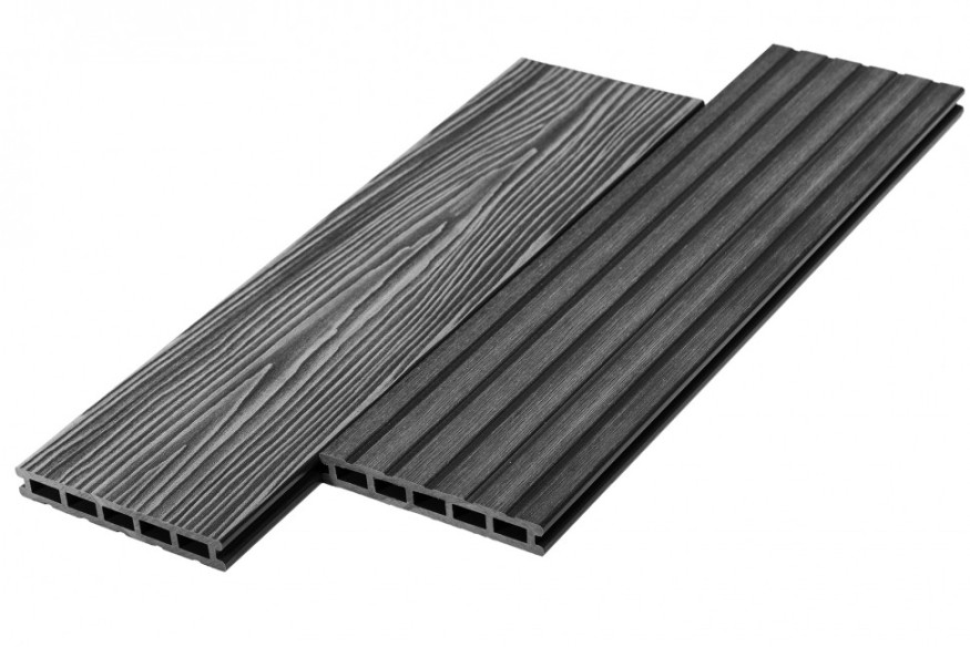Террасная доска из ДПК RusDecking Unodeck Mogano - Цвет графит купить в Анапе