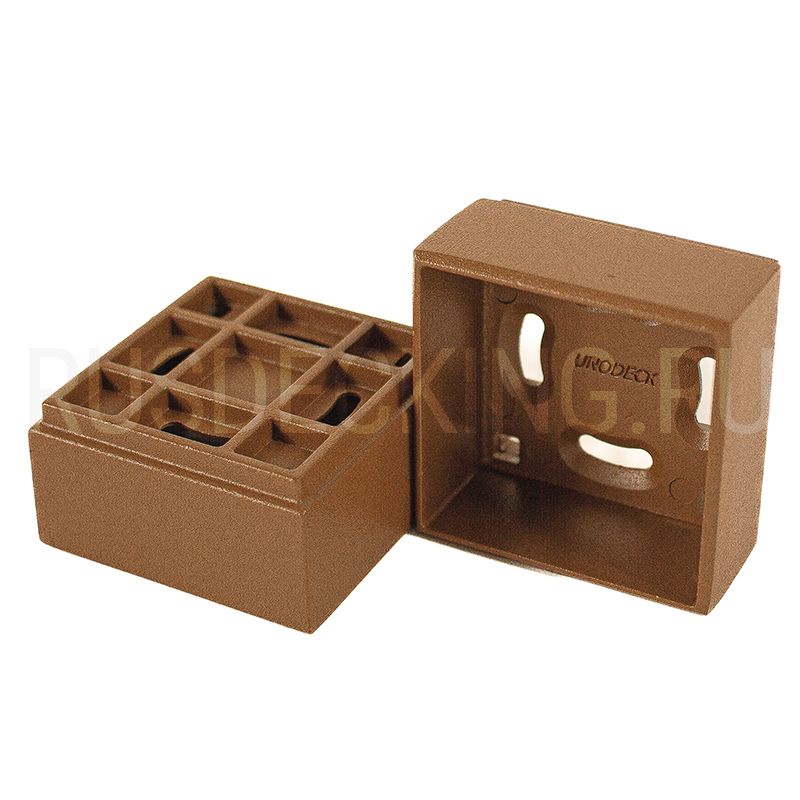 Крепление балясины прямое RusDecking Unodeck Орех купить в Анапе