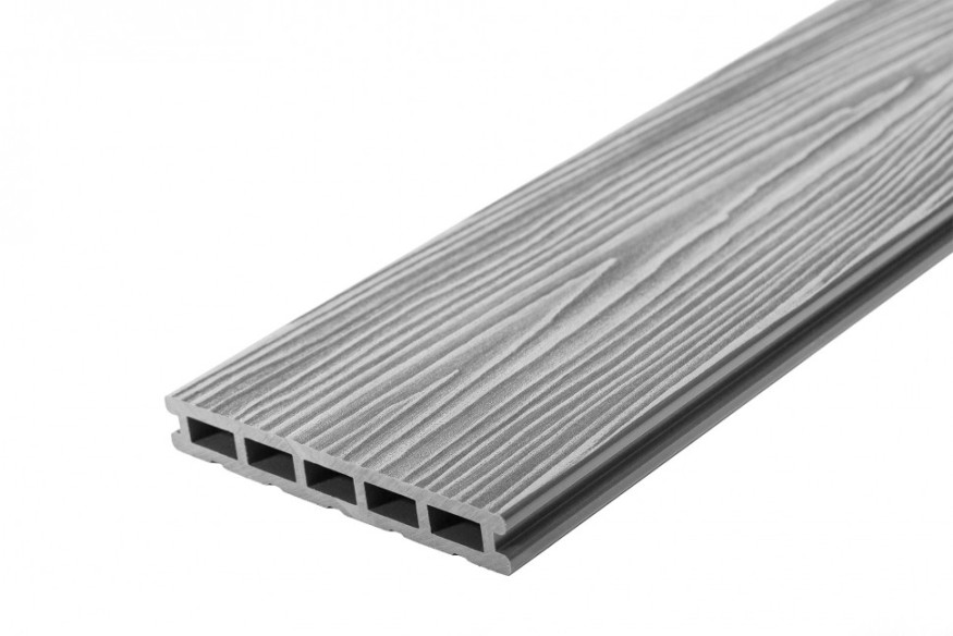 Террасная доска из ДПК RusDecking Unodeck Mogano - Цвет Серый купить в Анапе