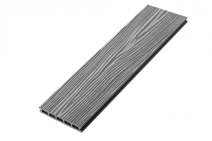 Террасная доска из ДПК RusDecking Unodeck Mogano - Цвет Серый купить в Анапе