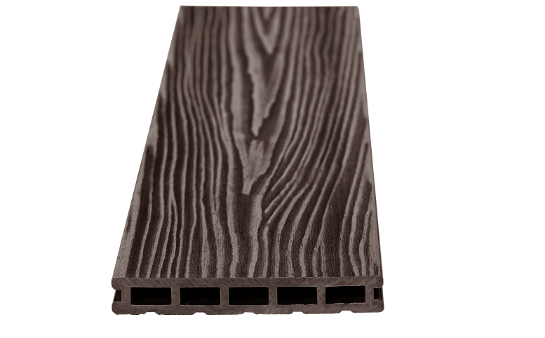 Террасная доска из ДПК RusDecking Unodeck Mogano - Цвет Венге купить в Анапе