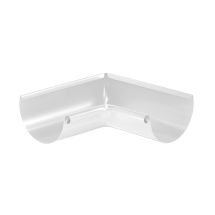 Угол желоба внутренний Aquasystem, RAL 9003 Белый 150/100