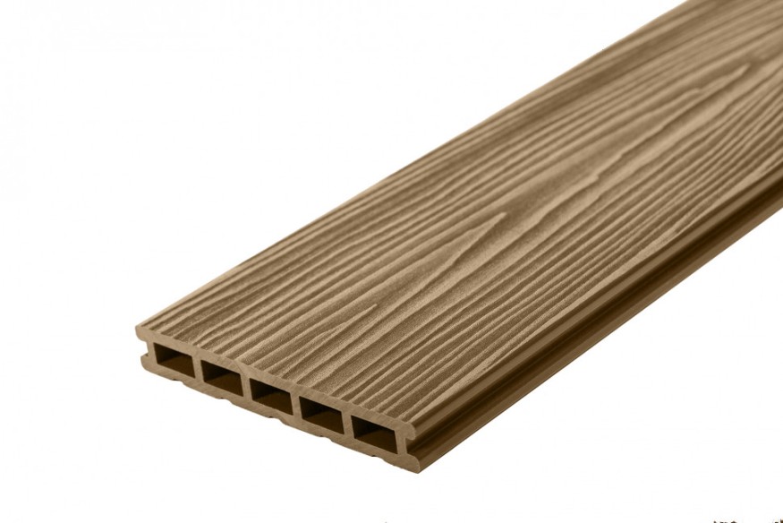 Террасная доска ДПК RusDecking Unodeck Могано - Цвет ореха купить в Анапе