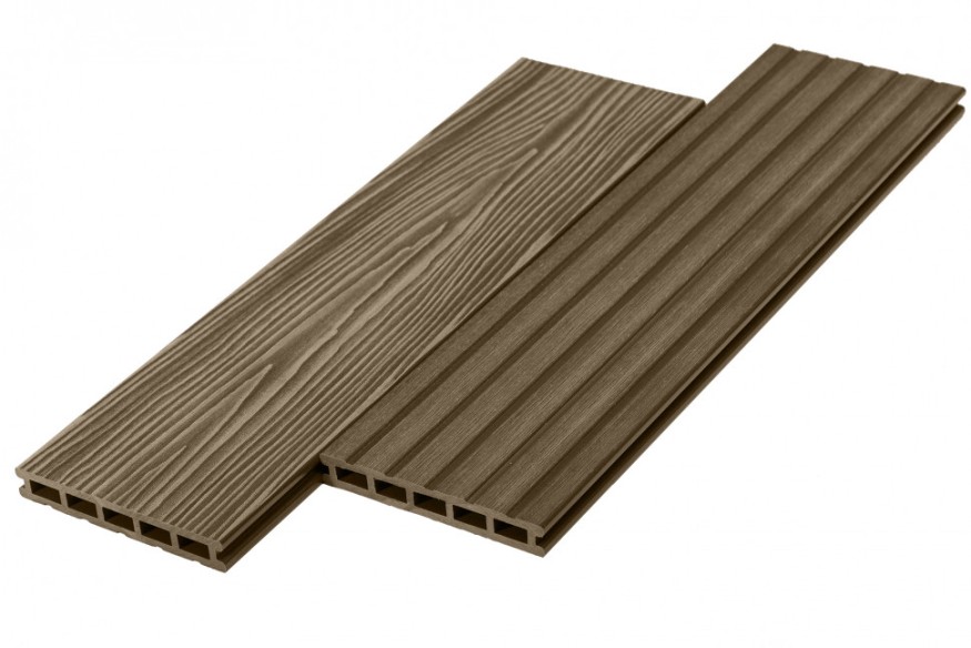 Террасная доска ДПК RusDecking Unodeck Могано - Цвет ореха купить в Анапе
