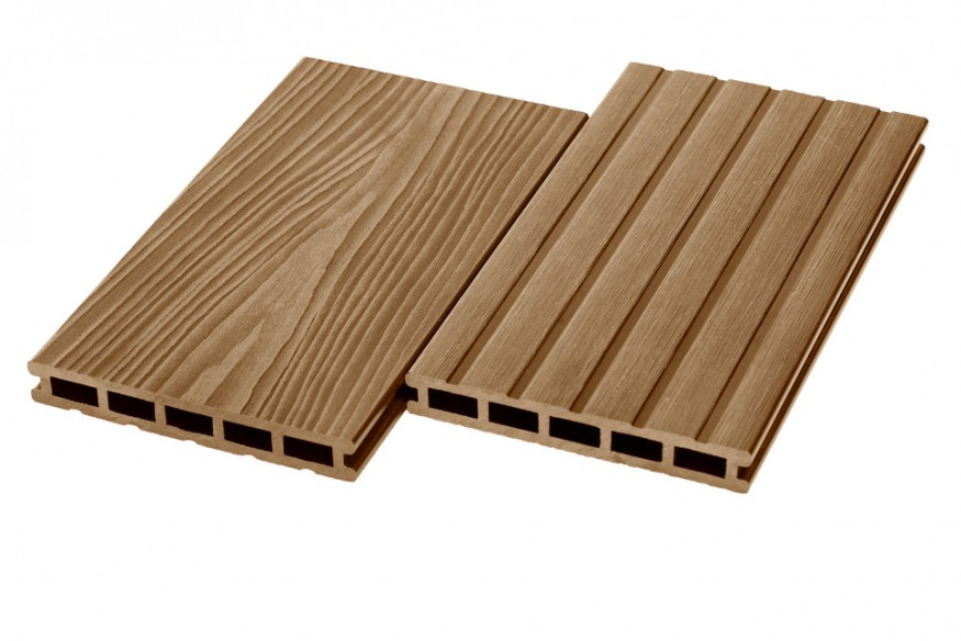 Террасная доска ДПК RusDecking Unodeck Могано - Цвет ореха купить в Анапе