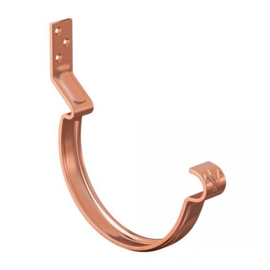 Короткий крюк для крепления желоба Aquasystem, медь 150/100 купить в Анапе