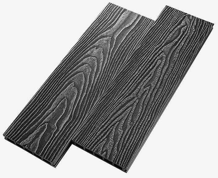 Террасная доска из композитного материала RusDecking Unodeck Vintage - Цвет Графит купить в Анапе