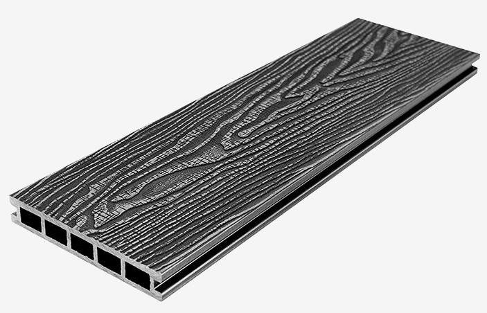 Террасная доска из композитного материала RusDecking Unodeck Vintage - Цвет Графит купить в Анапе