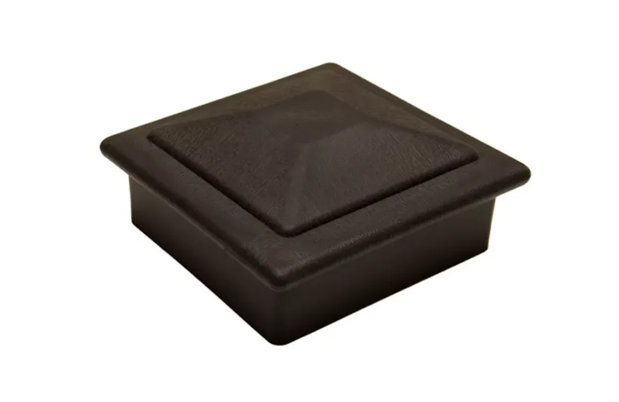 Крышка верхняя фигурная ПВХ для столба 100х100 Deckart Графит купить в Анапе