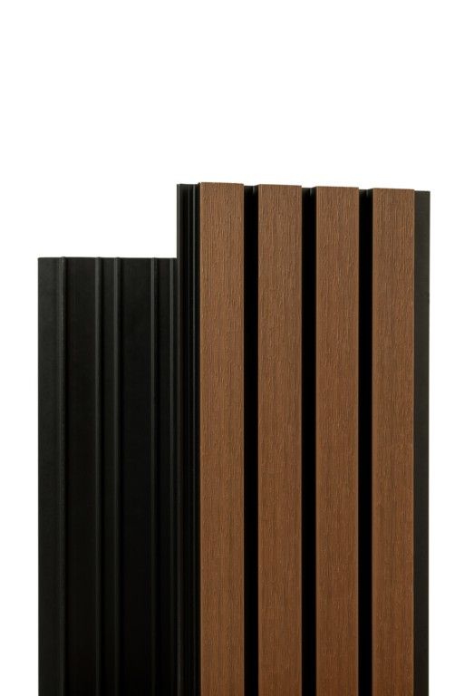 Реечная фасадная панель Ecodecking Скай Коэкструзия Тик купить в Анапе