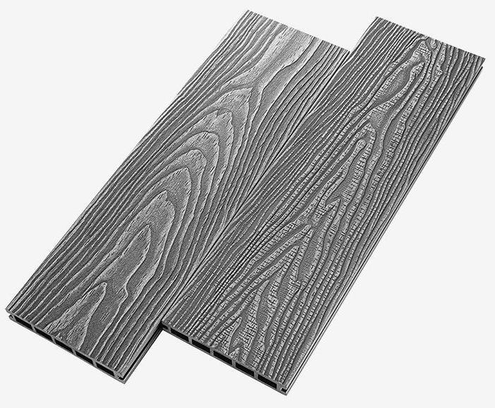 Террасная доска из ДПК RusDecking Unodeck Vintage - Цвет: Серый купить в Анапе