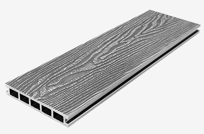 Террасная доска из ДПК RusDecking Unodeck Vintage - Цвет: Серый купить в Анапе