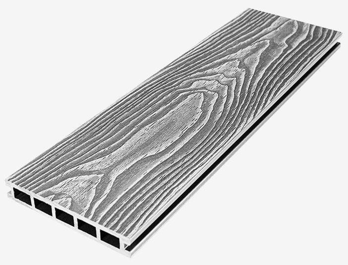 Террасная доска из ДПК RusDecking Unodeck Vintage - Цвет: Серый купить в Анапе